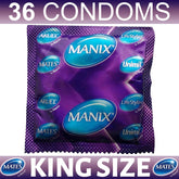 36X Mates King Size Condoms Male Condom